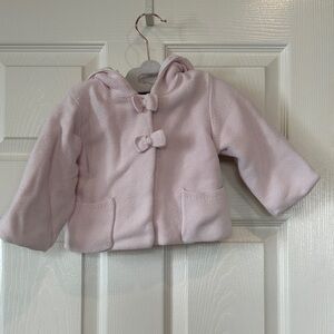 Jacadi Light Pink Kids Jacket with Bow Details